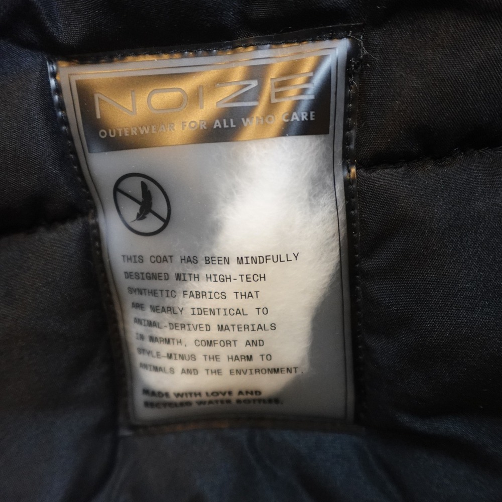 Noize Coat Mens Large Black Rafe Mid Length Parka Hooded Insulated Heavyweight - Picture 3 of 13